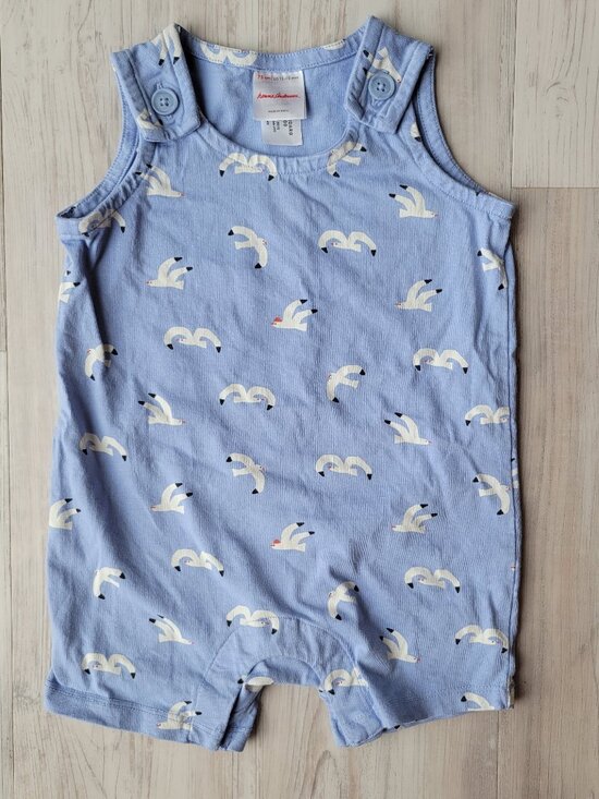 Hanna Andersson Other - Hanna Andersson Baby Sleeveless Shortie Romper Seaside Seagulls 12-18 months